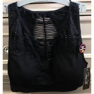 Bralette René Rofé Smooth Talker Noir - Taille Small, Neuf Sans étiquettes (NWT) - Style Soutien-gorge Léger, Sans Armatures, Pour Un Look Naturel.
